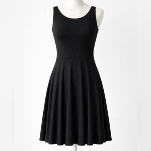 Cynthia Rowley Small Sleeveless Swing Skirt Black Dress